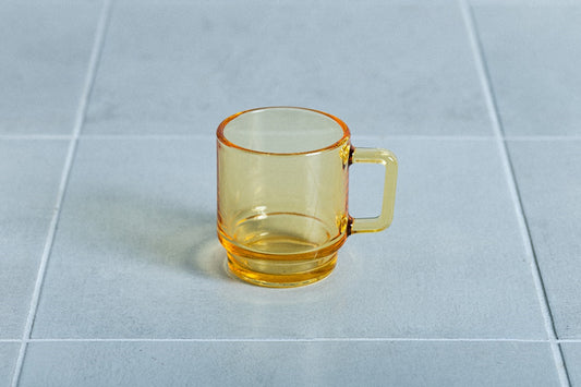 Milk Glass Japan  FRIDAY MORNING MUG（CRAFTED IN JAPAN）YELLOW transparent